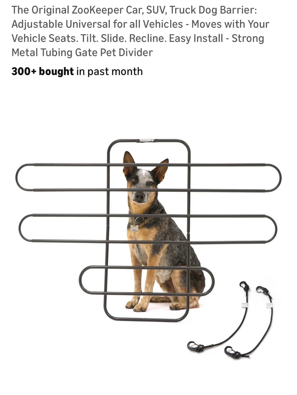 ZooKeeper Adjustable Vehicle Pet Barrier